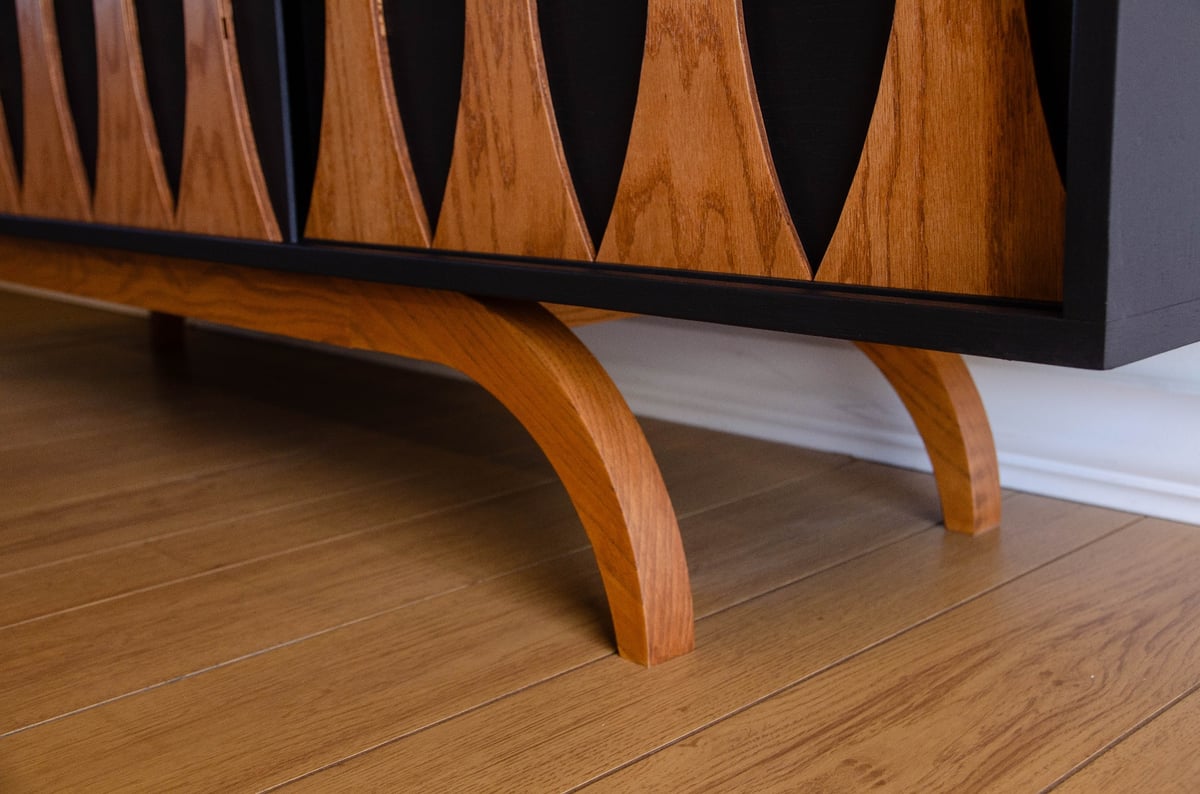 Mid Century Modern TV Stand Record Player Stand