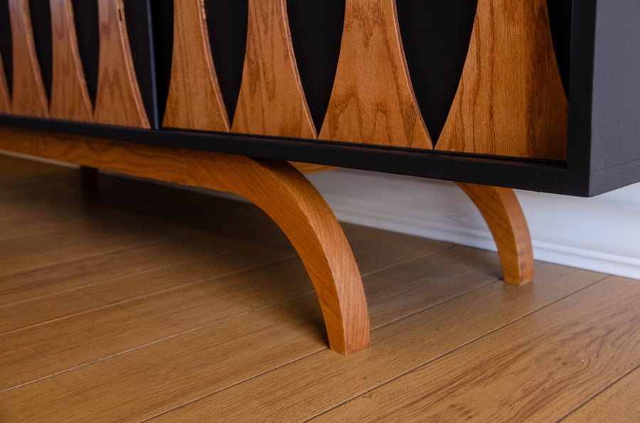 Mid Century Modern TV Stand Record Player Stand