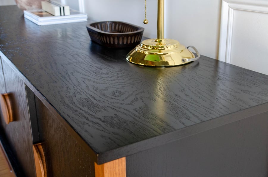 Mid Century Modern Credenza Wine Bar Record Player Stand
