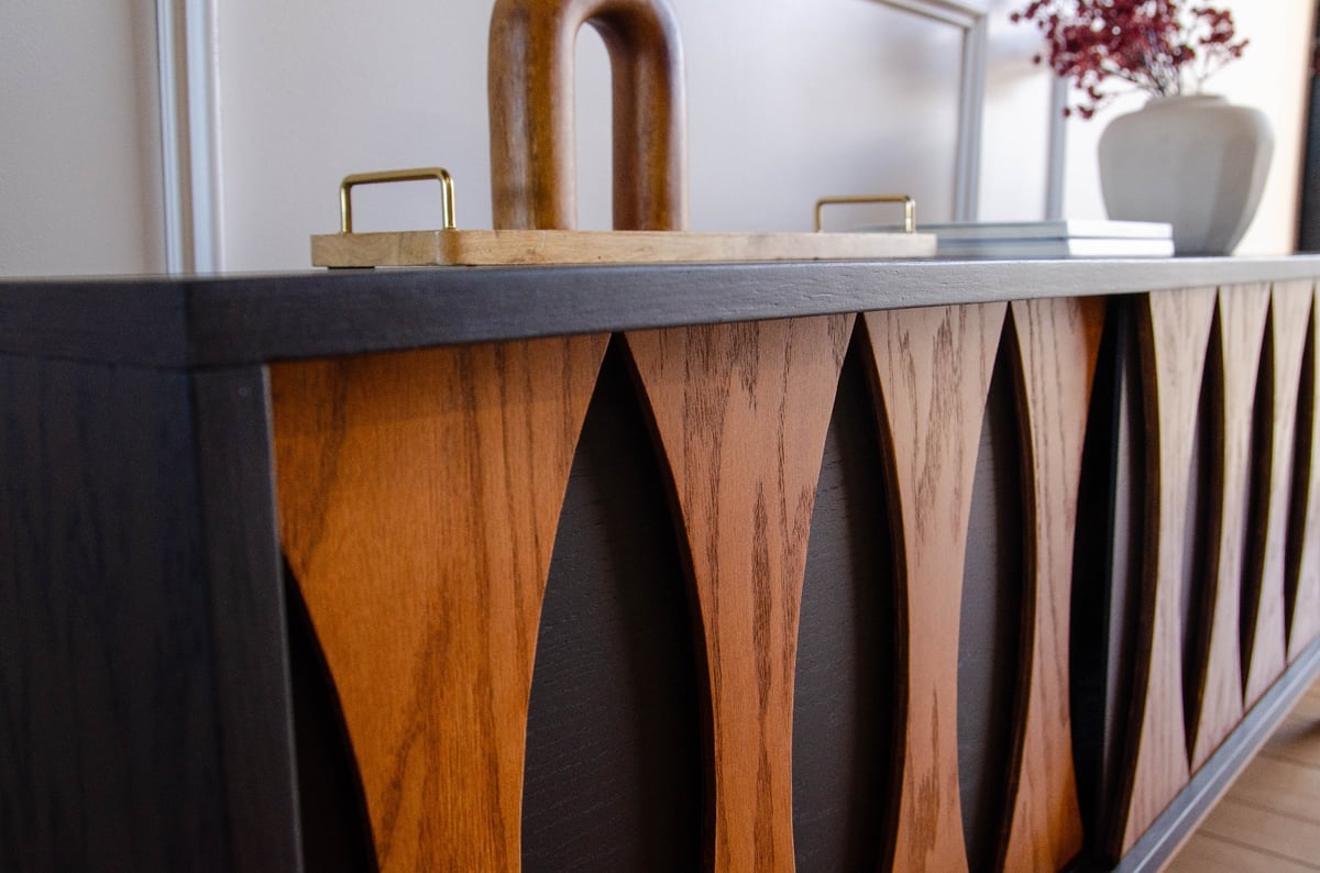 Mid Century Modern TV Stand Record Player Stand