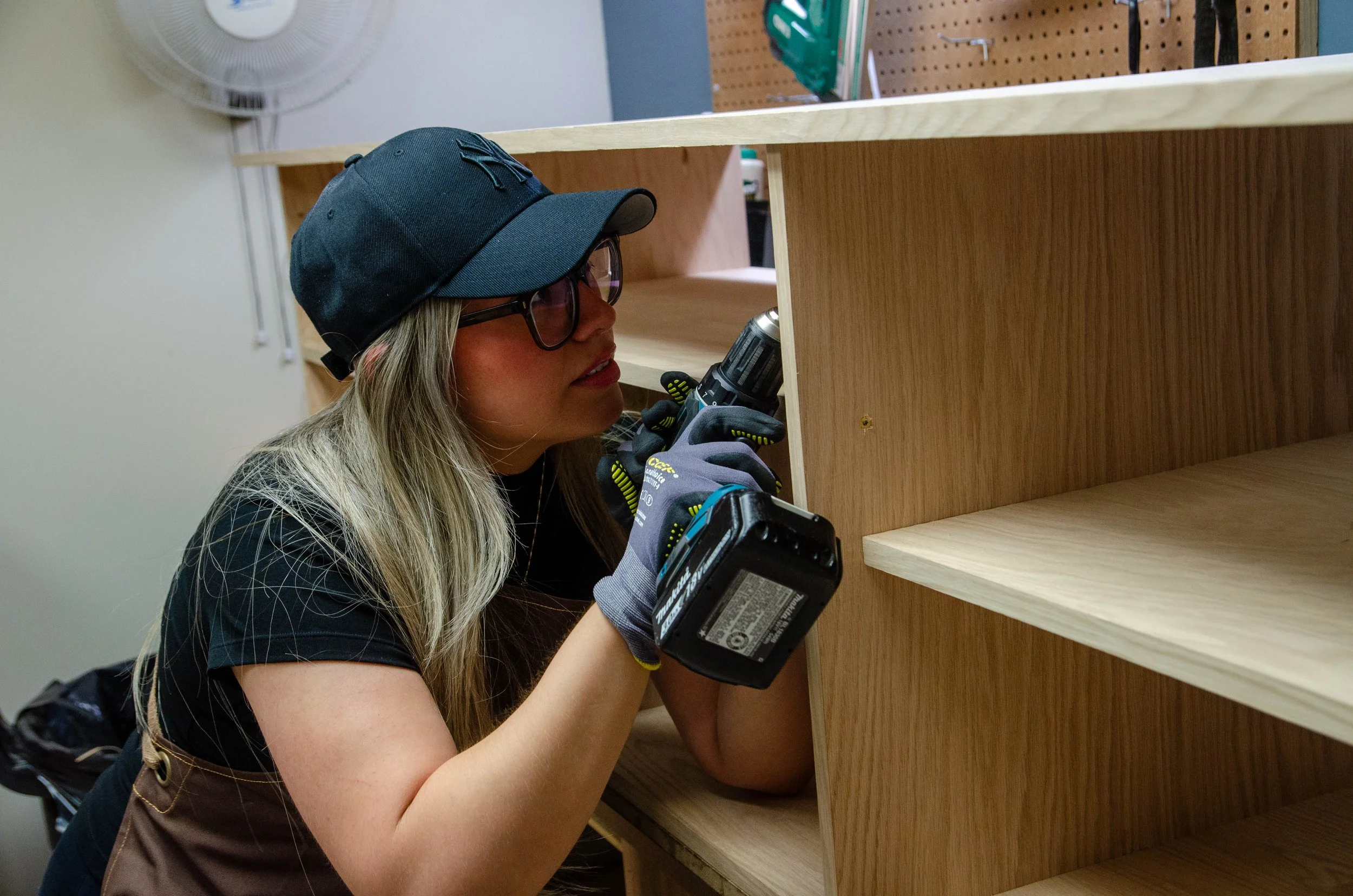 Adriana, founder and maker of Modern Avenue Co, in her San Antonio studio